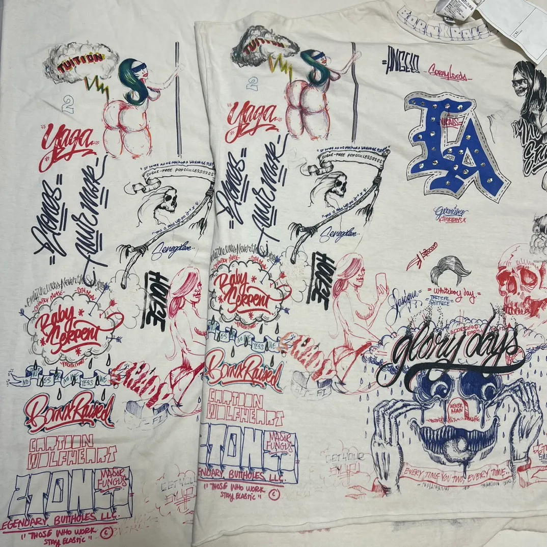 Super heavy industry started operation in February and took 3 months to develop SAINT Mxxxxxx × BORNXRAISED BR_LS TEE/LA/WHT Latest joint model LA diamond all-over long sleeves off-white S-XL Super heavy industry started operation in February and lasted three months Super complex 36 sets of screens Outlined pictures and pictures to doubt life Super perfect reproduction of printing Genuine Czech diamond Pressure-free reproduction